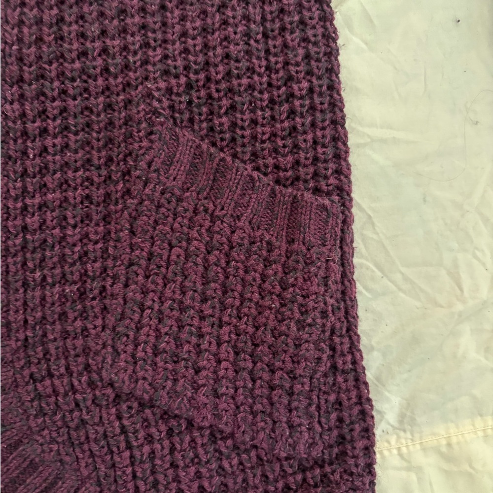 RD Style Montoya Open Cardigan Deep Purple Size Medium - Picture 3 of 7